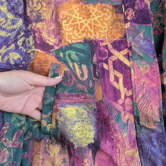 Vintage 90s Abstract Patchwork Forrester's GoreTex Jacket Gorpcore Granola M - Picture 6 of 14